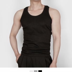무지 골지 스판 남자나시티 3colors