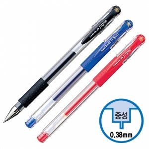 미쯔비시)유니볼 시그노 겔펜(UM-151 0.38mm 흑)-다스(10개입)