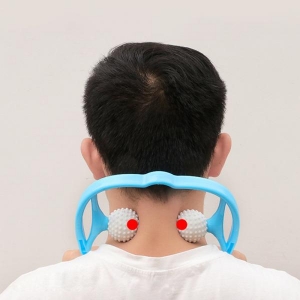 골프공 목 뒷목 어깨 승모근 지압 롤러 마사지 안마기 볼 마사지기 기구 M10951