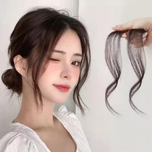 웨이브 옆머리 부분가발(좌우 1set)