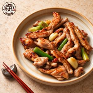 육담찬 닭정육 닭꼬치 숯불 닭 특수부위 목뼈 간장 캠핑 야식 요리 간장 양념 뼈없는 닭목살 구이 300g