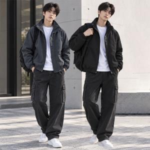 남성 데일리 2컬러 하이넥 아웃도어 점퍼