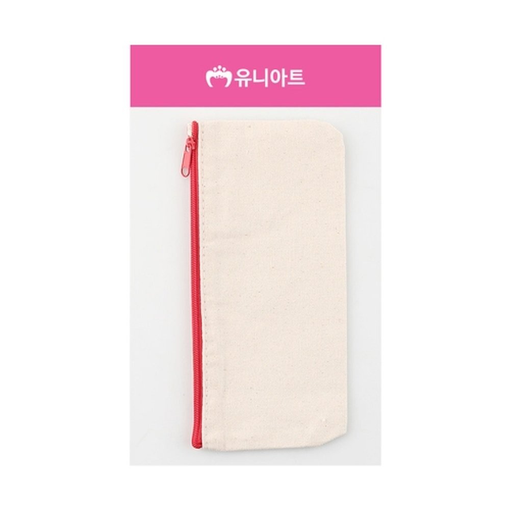 유니아트 꾸미기필통 빨강 (1개입)