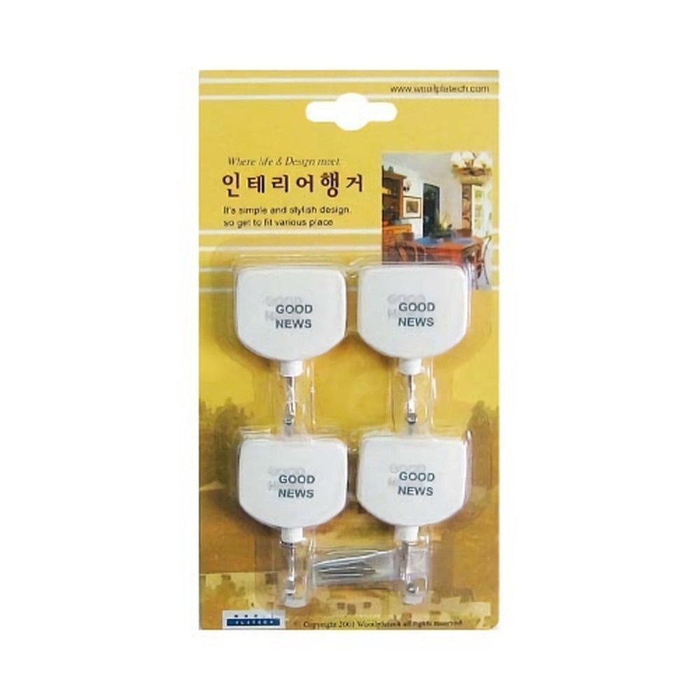 세모네모 인테리어 둥근사각행거 HB-03 (1개입)