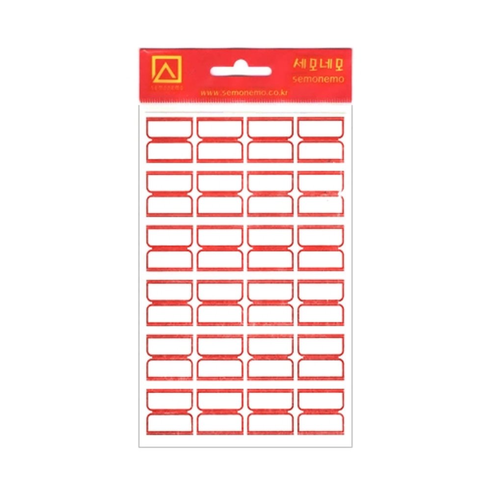 세모네모 1000 견출지 10-101R 적색 (1개입)