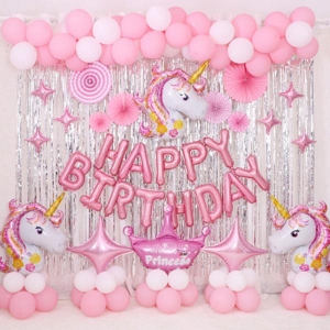 생일 축하 파티 꾸미기 풍선 세트 프리미엄