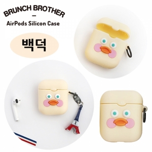 로마네 브런치브라더 에어팟 실리콘 케이스 (백덕)