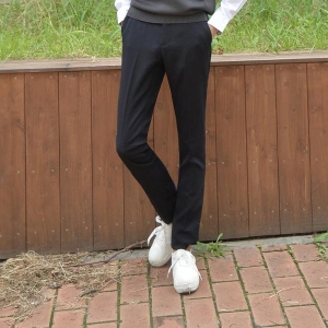 프리미엄 허리조절 네이비 교복바지 남자
