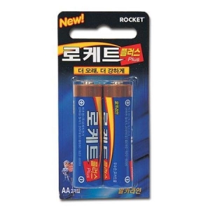 로케트 알카라인 건전지 AA 2개입20개