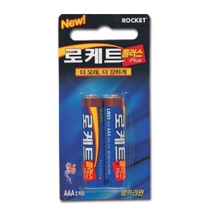 로케트 알카라인 건전지 AAA 2개입20개
