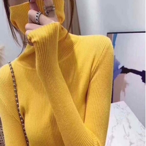 F11966 7컬러  얇은니트 목폴라티 목티 폴라티